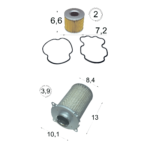 Pachet filtru aer si filtru ulei pt. Suzuki