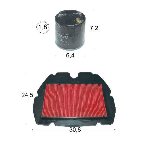 Pachet filtru aer si filtru ulei pt. Honda