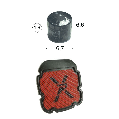 Pachet filtru aer sport si filtru ulei pt. Suzuki